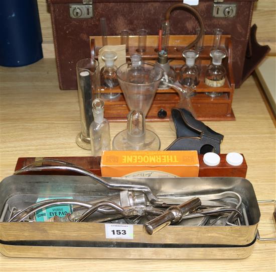 A quantity of surgical equipment
